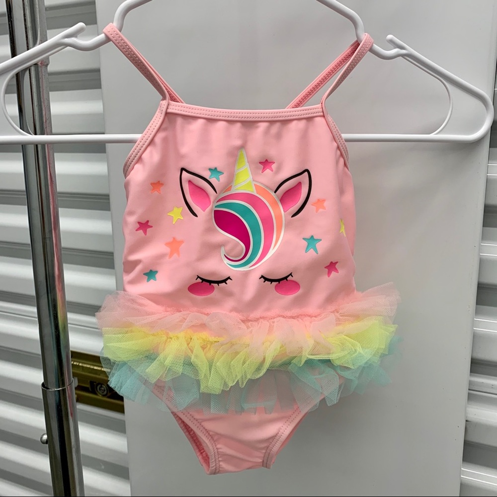 NWT Wonder Nation One Piece Unicorn Swimsuit 18mos